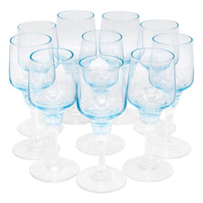 Vintage Sasaki Azure Blue Cordial Glasses | The Hour Shop