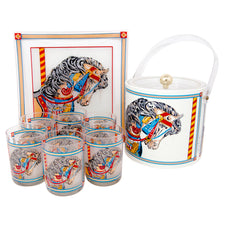 Vintage Georges Briard Carousel Horse Cocktail Set | The Hour Shop