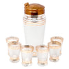 Vintage Gold Band Frosted Cocktail Shaker Set | The Hour Shop