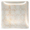 Vintage Gold Abstract Swirls Square Bent Glass Tray | The Hour Shop