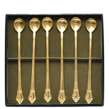 Vintage Swedish Gold Shell Stir Spoons, The Hour