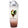 Vintage Hand Painted Rooster Cocktail Shaker Set Shaker and Pattern | The Hour Shop