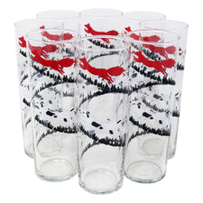 Vintage Libbey Fox Hunt Zombie Glasses | The Hour Shop