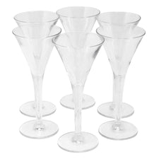 Vintage Clear Drop Base Cordial Glasses | The Hour Shop