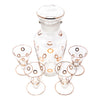 Vintage Gold Circles Decanter Cocktail Set Top | The Hour Shop