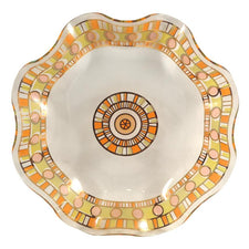 Mid Century Wavy Bent Glass Tray, The Hour Shop