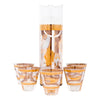 Vintage Fred Press Gold and White Trojan Horse Cocktail Pitcher Set Front | The Hour Shop