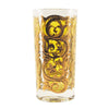 Vintage Yellow & Gold Cocktail Glass | The Hour