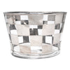 Vintage Mercury Checkerboard Cocktail Shaker Set Ice Bucket Front | The Hour Shop
