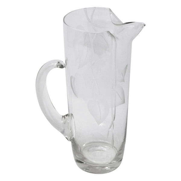 Vintage Aqua Small Pinched Lip Cocktail Pitcher