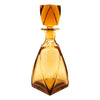 Vintage Amber Czech Crystal Decanter Set Decanter | The Hour Shop