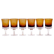 Denby Brown White Wine Goblets