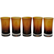 Denby Brown Cased Collins Glasses | The Hour Shop Vintage