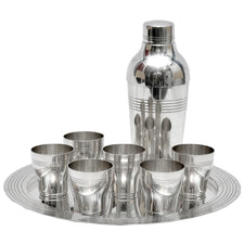 Art Deco French Cocktail Shaker Set
