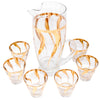 Vintage Gold Ribbons Cocktail Pitcher Set Top | The Hour Shop