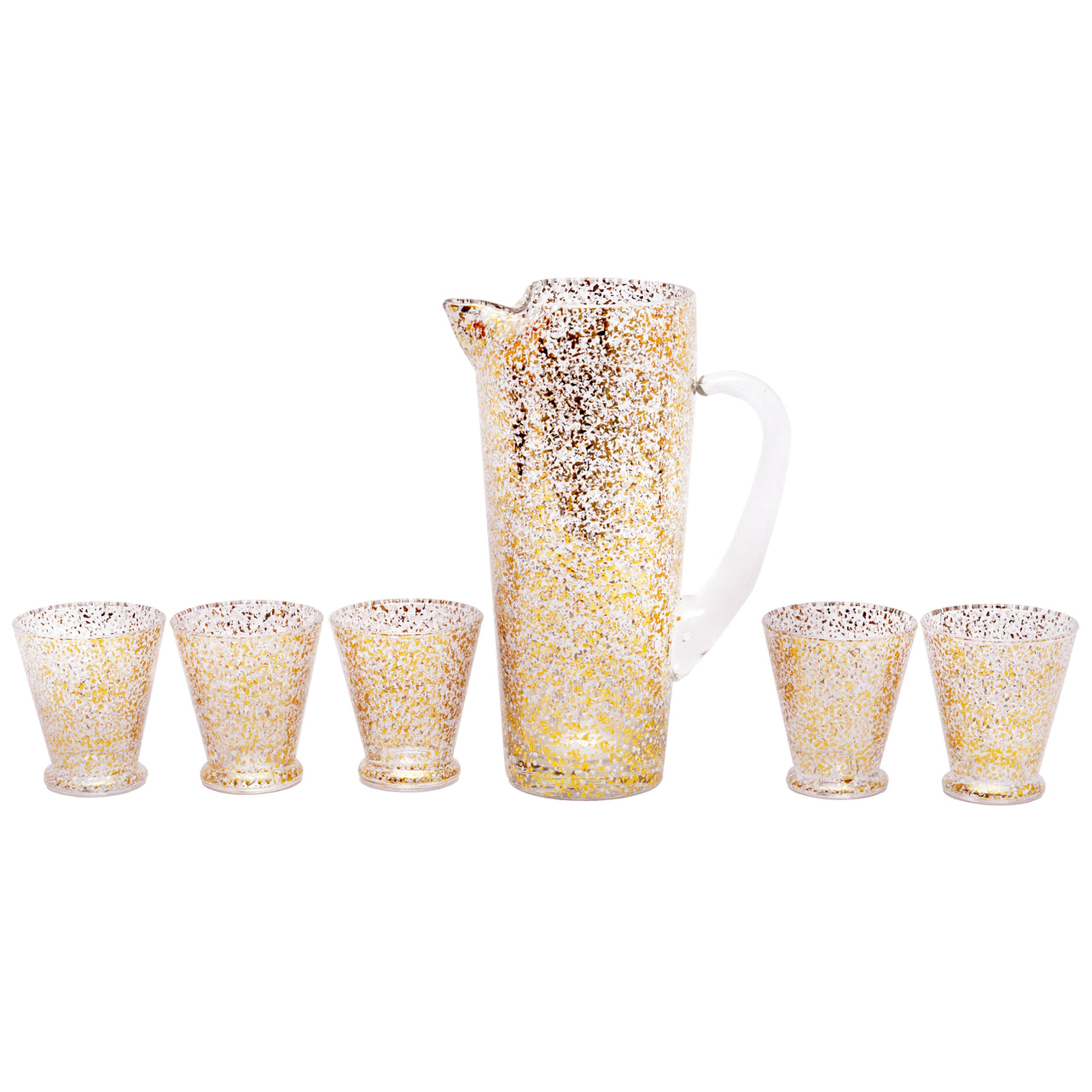 Vintage Gold & White Splatter Cocktail Pitcher Set | The Hour Shop