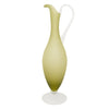 Vintage Italian Frosted Olive Green Cocktail Pitcher Set Pitcher | The Hour Shop
