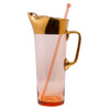 Vintage Pink & Gold Hungarian Cocktail Pitcher | The Hour