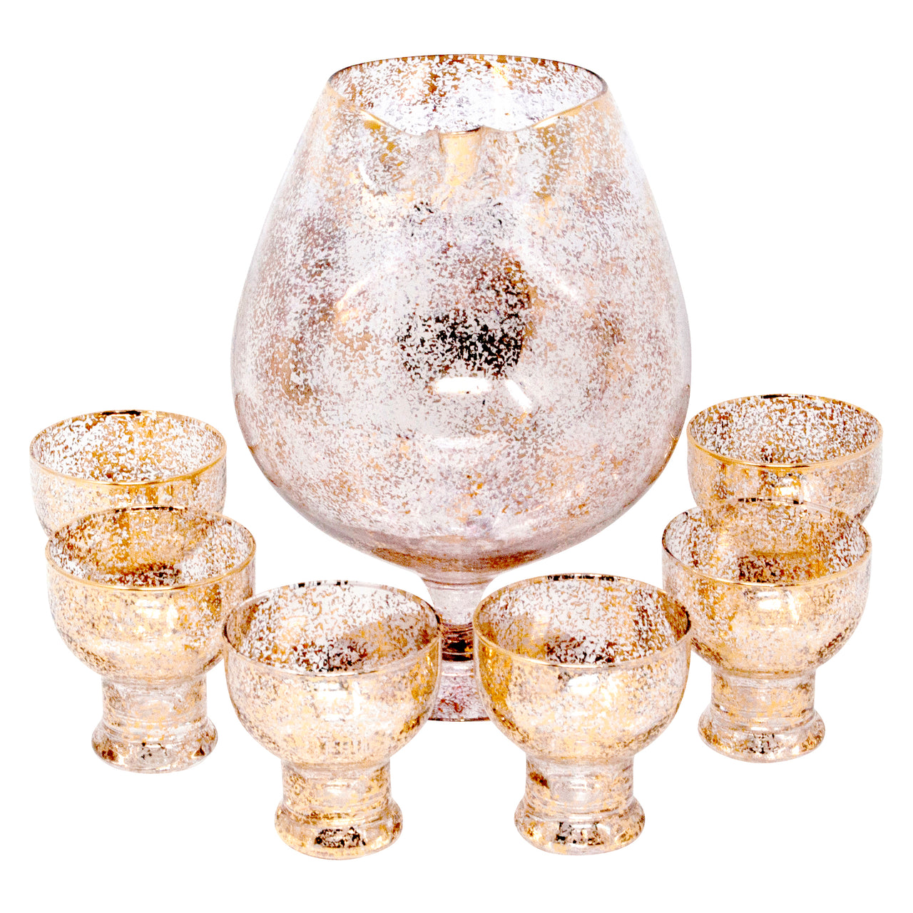 Vintage Gold Shimmer Cocktail Pitcher Set | The Hour Shop