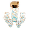 Aqua & Gold Cocktail Shaker Set