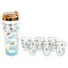 Aqua & Gold Cocktail Shaker Set