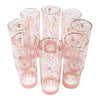 Pink Geometric Shapes Zombie Glasses