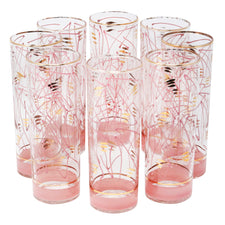 Pink Geometric Shapes Zombie Glasses