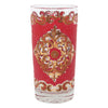 Vintage Starlyte Gold & Red Collins Glasses single | The Hour Shop