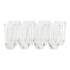 Vintage Etched Art Deco Arched 'M' Highball Glasses Design | The Hour Shop