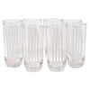 Vintage Etched Art Deco Arched 'M' Highball Glasses Front | The Hour Shop
