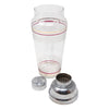 Vintage Frosted Bands Cocktail Shaker Set Shaker Open | The Hour Shop