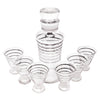 Vintage Czech Silver & White Decanter Set Top | The Hour Shop