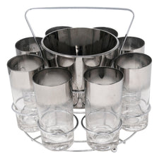 Vintage Mercury Fade Ice Bucket Collins Glasses Caddy | The Hour Shop
