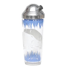 1930s Vintage Hazel Atlas Cocktail Shaker Polar Bears | The Hour Shop