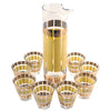 Vintage Fred Press Yellow & Gold Crown Cocktail Pitcher Set| The Hour Shop