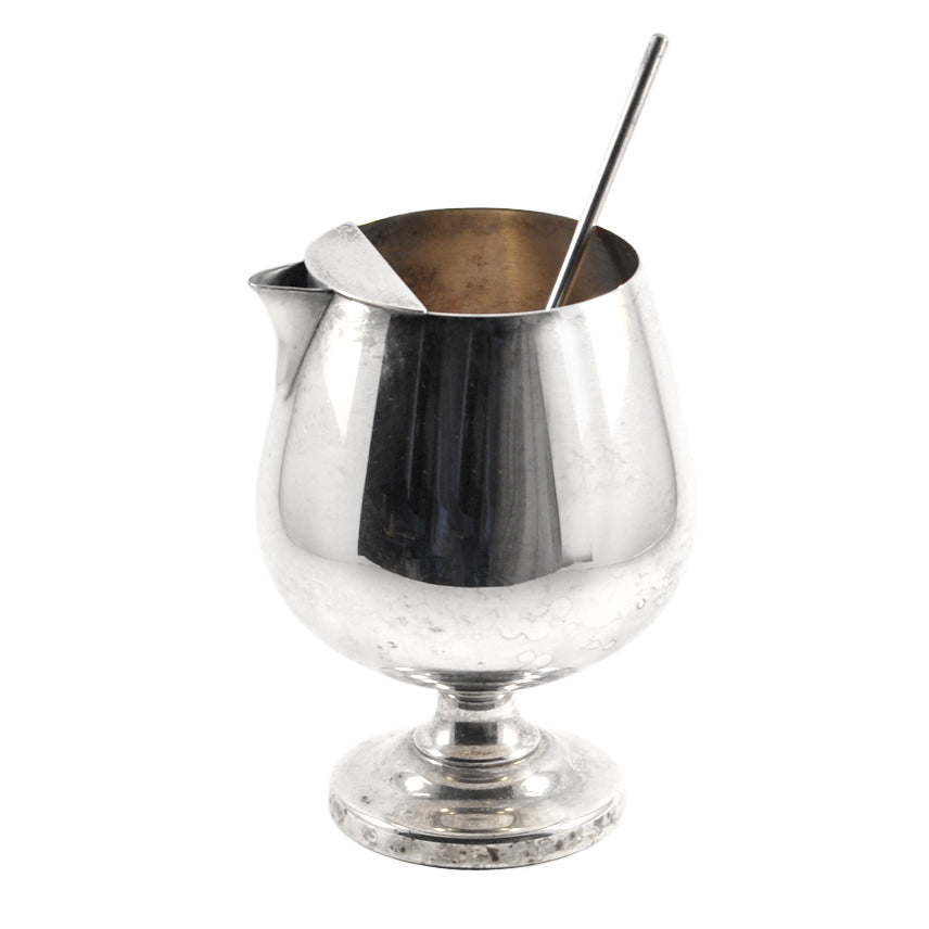 Vintage Poole Silver Plate Cocktail Pitcher & Stirrer | The Hour Shop