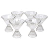 Vintage Paneled Art Deco Cone Stem Cocktail Glasses | The Hour Shop