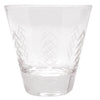Vintage Etched Criss Cross Dashes Cocktail Shaker Set Cocktail Glass | The Hour Shop