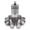 Vintage Chase Gaiety Black Lines Chrome Cocktail Shaker Set | The Hour Shop