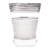 Vintage Frosted Silver Band Cocktail Shaker Set Glass | The Hour Shop