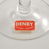 Vintage Denby Mirage White Cased Glasses, The Hour