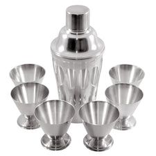 Vintage Alpaka Metal Cobbler Cocktail Shaker Set | The Hour