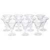 Clear Twisted Stem Cocktail Glasses