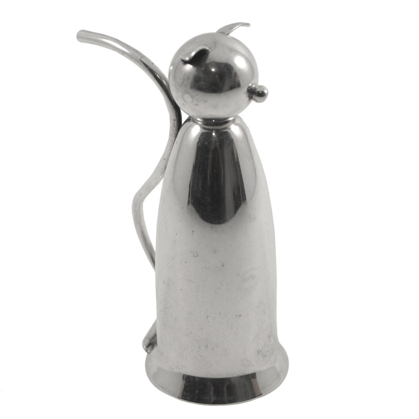 Vintage Napier Silver Plate Cat Tail Curvy Handle Jigger | The Hour Shop