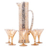 Vintage Gold & White Splatter Cocktail Pitcher Set Front | The Hour Shop