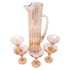 Vintage Gold & White Splatter Cocktail Pitcher Set Top | The Hour Shop