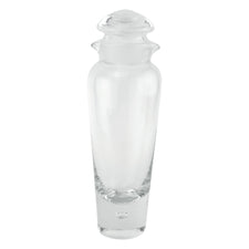 Vintage Kosta Boda Clear Crystal Weighted Bubble Base Decanter