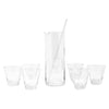 Vintage Slanted Dashes Cocktail Pitcher Set Front | The Hour Shop