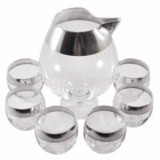 Vintage Dorothy Thorpe Sterling Band Cocktail Set | The Hour