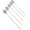 Vintage Raimond Italian Silver Plate Heart Spoon Sipper Straws | The Hour Shop